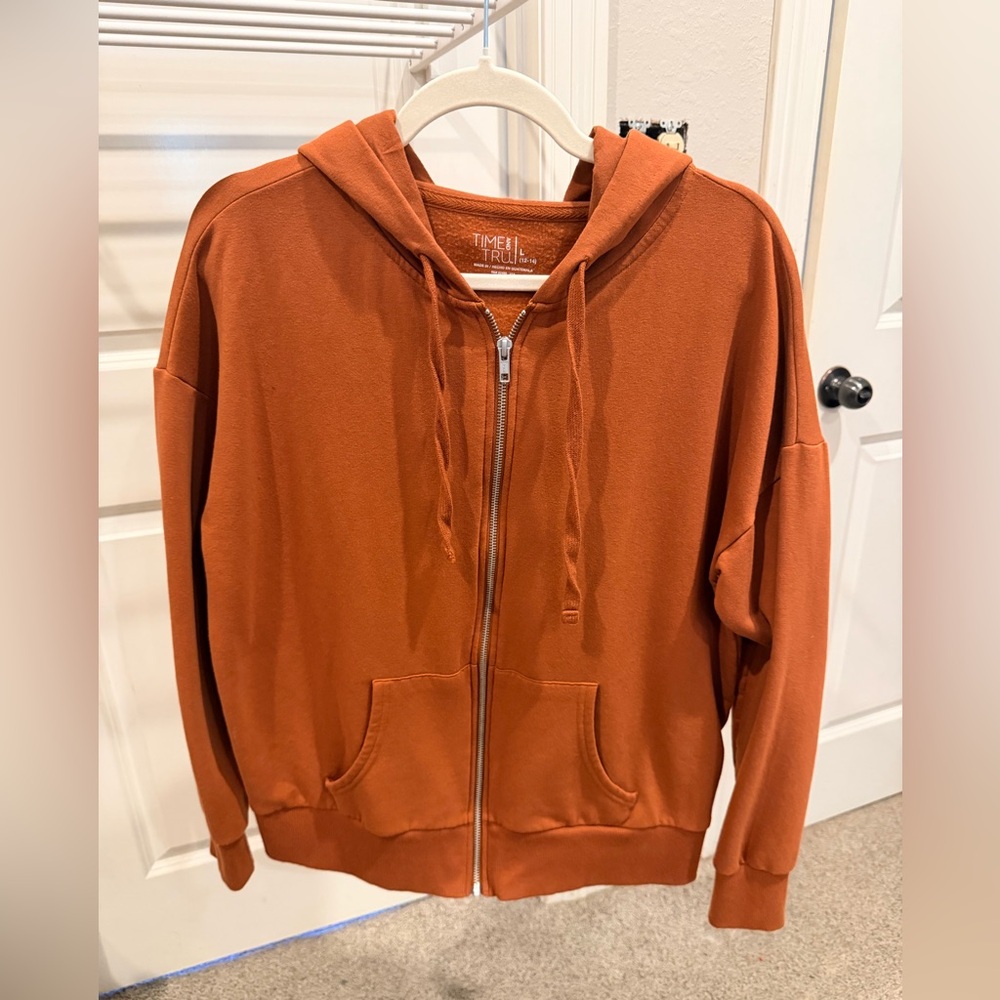 Time and Tru Women's Orange Hoodie
